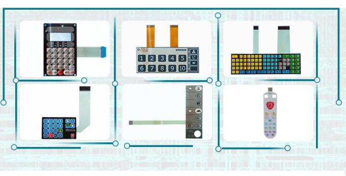 O metal elétrico da matriz abobada o interruptor do teclado numérico da membrana com a janela clara do LCD
